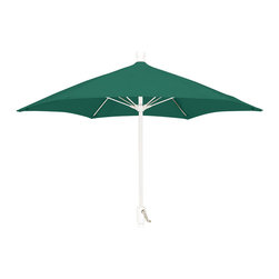 FiberBuilt Umbrellas LLC - 7.5 Foot Forest Green Olefin Hexagonal Umbrella - Outdoor Umbrellas