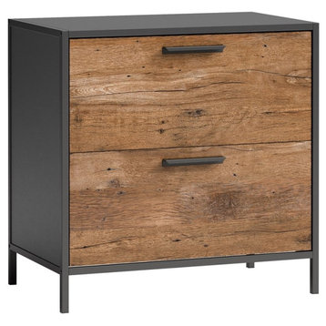 Sauder Boulevard Cafe Engineered Wood Lateral File Cabinet in Vintage Oak Finish