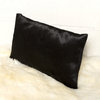 12"x20" Torino Cowhide Pillows, Set of 2, Black