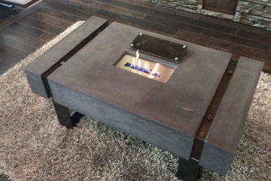 coffee table with burner