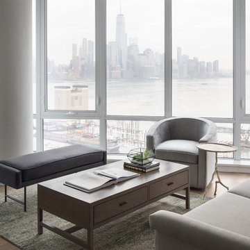 Riverfront Condo with City Views - Living Room