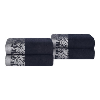 Blue Nile Mills 6 Piece Solid Decorative Cotton Towel Set - 2