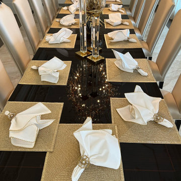 Gold Table Settings