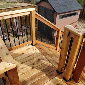 Cedar Deck with Storage and Pergola