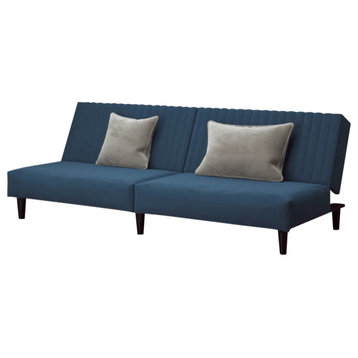 Vidaxl 2-Seater Sofa Bed Blue Velvet