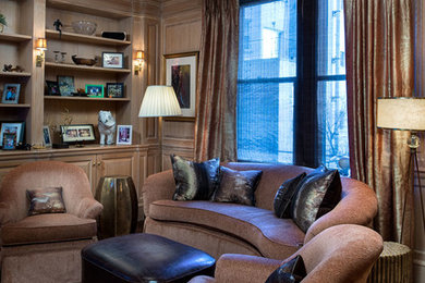 Family room - transitional family room idea in New York