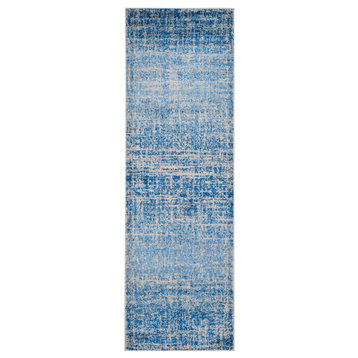 Safavieh Adirondack Collection ADR116 Rug, Blue/Silver, 2'6"x10'