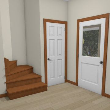Home Remodel / Modernization - main entrance - interior - before
