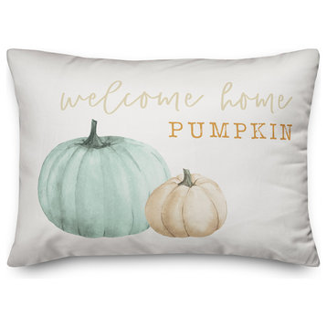 Welcome Home Pumpkin 14"x20" Throw Pillow
