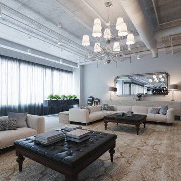 Dubai Hotel Lobby: 3D Renderings