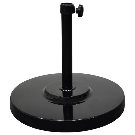 Patio Market Umbrella Base, 50 lbs, Black