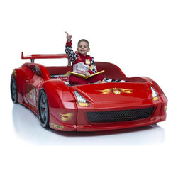 Lamborghini Race Car Bed Red - Kids Beds