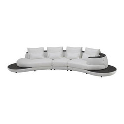 Julia  Leather Sectional - Sectional Sofas