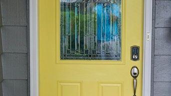 Midtown Tulsa Exterior Repaint With Bright Yellow Door