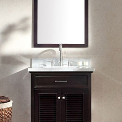31 inch Cottage Single Sink Bathroom Vanity Set in Espresso Finish - Bathroom Vanities And Sink Consoles