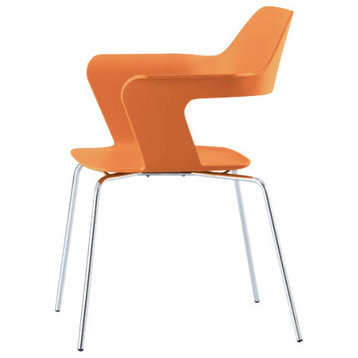 MU Stacking Chair, Orange