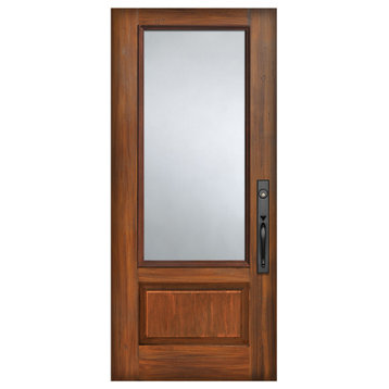 3/4 Lite Fiberglass Door, Clear Glass, Left Hand Inswing