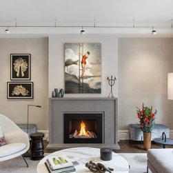 Upper West Side Residence - Indoor Fireplaces