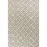 KAS - KAS Cortico 6161 Gray Diamonds Area Rug, 9'x12' - Invite casual sophistication into any room throughout your home with our Cortico Collection. Handwoven of 100% New Zealand wool in India, the soft and nobby weave of these rugs will invite your guests to lounge in your home for hours to come?