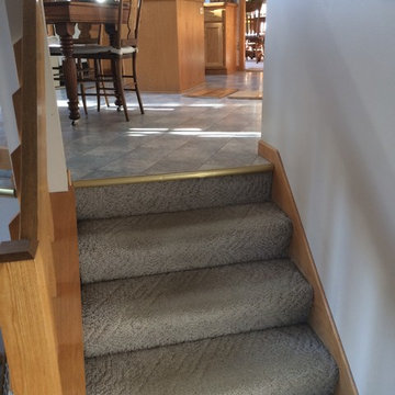 Hardwood 45 degree Install refinish