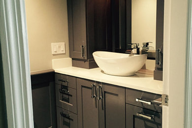 Inspiration for a contemporary bathroom remodel in Boston
