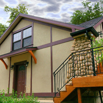 Tudor Style Home Garage Addition