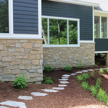 Bocce ball court & landscaping