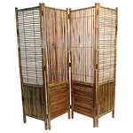 Master Garden Products - Bamboo Divider And Screen, 4-Panel, Self Standing, 72"x72" - Bamboo screen and room dividers can be used indoors or outdoors in residential or any commercial facilities, to separate an area for privacy or for creating extra room. They can be folded and stored away easily when not in use. Our bamboo screen panels are processed naturally for indoor and outdoor use.