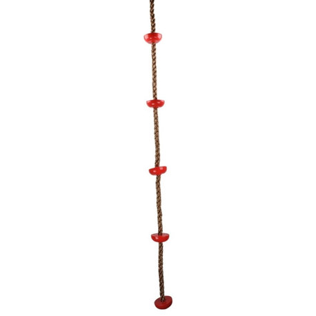 Swing Set Stuff Inc. Climbing Rope with Steps Red