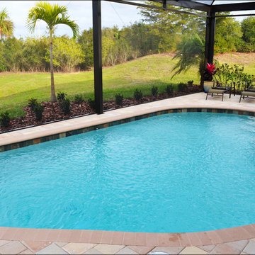 Rock Waterfall Custom Swimming Pool