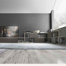 Comp. 532 Wall Unit, Presotto Italy - Entertainment Centers And Tv Stands