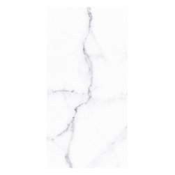 Walls and Floors - Matte Carrara Marble Effect 600x300 mm Tiles, 1 m2 - Wall & Floor Tiles