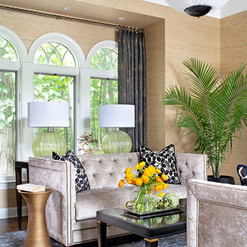 Maximalist Doylestown Living Room