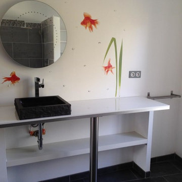 OUR CLIENTS' INSTALLATIONS WITH OUR TRENDY NATURAL STONE PRODUCTS