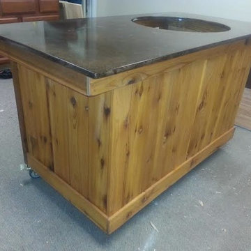 Custom Big Green Egg Tables