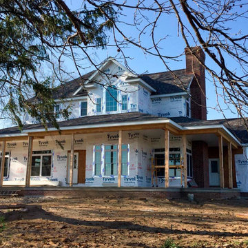 Siding Installation - James Hardie Lap Siding in Evening Blue