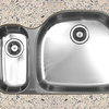 Ukinox D537.70.30.8R Undermount Double Bowl Stainless Steel Kitchen Sink