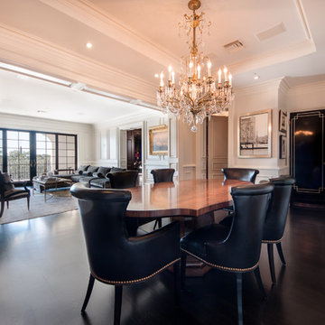 Wide Plank White Oak Flooring - Dining Room