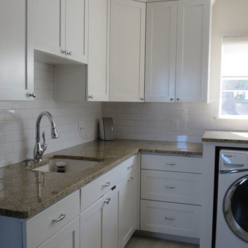 Transitional laundry room, Austin, Texas