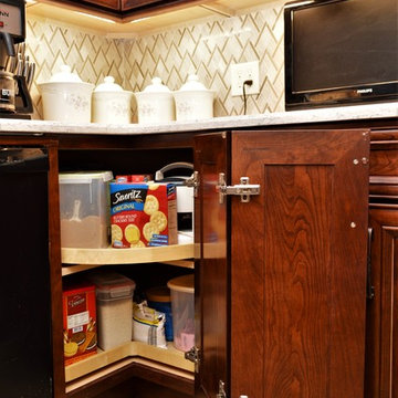 Lakeville, IN. Haas Signature Collection. Dark Cherry Kitchen