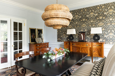 Inspiration for a timeless dining room remodel in Cleveland