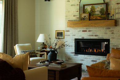 Living room - transitional living room idea in Seattle