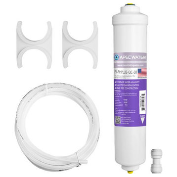 APEC 10" Alkaline Calcite pH Neutralizer Water Filter Kit, 3/8" Output, US Made