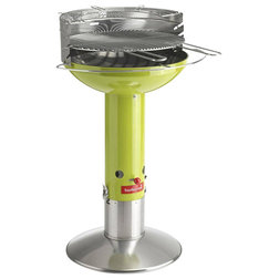 Contemporary Outdoor Grills Barbecook Charcoal Grill, Lime Green
