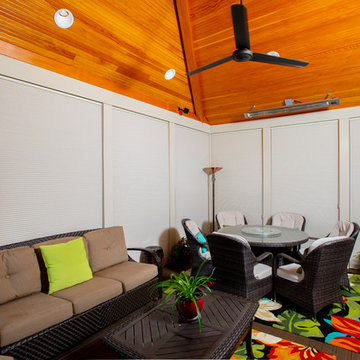 Hybrid Eze-Breeze Sunroom with Infrared Heaters