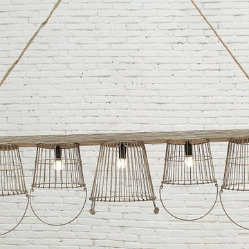 Large Basket Chandelier
