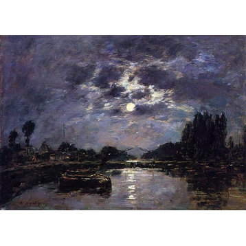 Eugene-Louis Boudin The Effect of Moonlight Wall Decal