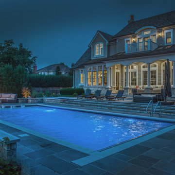 Highland Park,IL Swimming Pool, Separate Elevated Hot Tub, Sunshelf w/ Bubblers