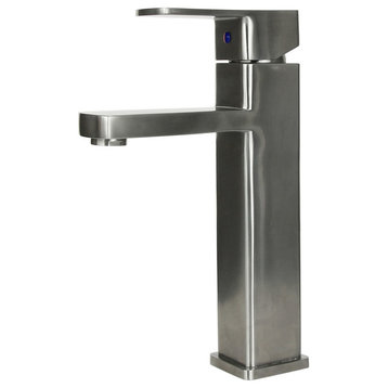Boann Heidi 304 Stainless Steel Bathroom Faucet, 9.9", Brushed Stainless Steel