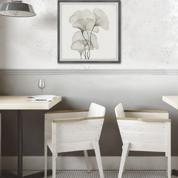 "Ginkgo Biloba Leaves" Framed Painting Print
